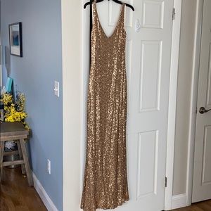 Gold sequin gown